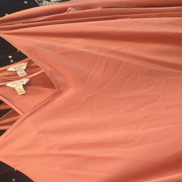 State of Day Women's Sleeveless Crepe De Chine Nightgown - Picture 3 of 5